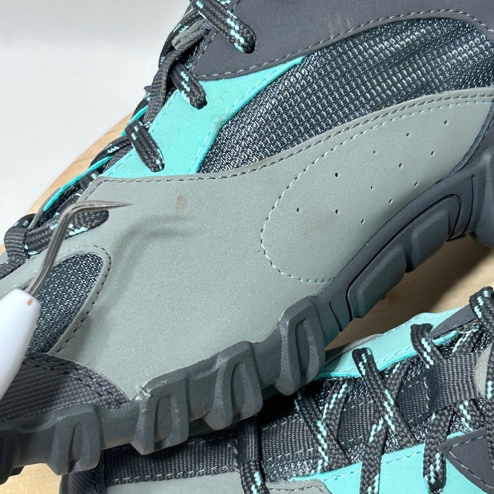 Giro Petra MTB Mountain Bike Womens Gray Teal Cycling Shoes - Size 9.75 & 42 EUR - Picture 10 of 12
